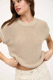 Sonya Crochet Top (Taupe)