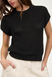 Sonya Crochet Top (Black)