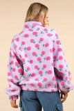 Flower Power Sherpa Pullover