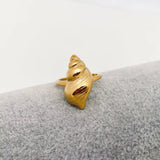 18K Gold Plated Conch Ring