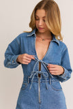 Parker Denim Romper