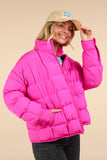 Stormy Puffer Jacket (Fuschia)