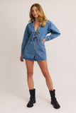 Parker Denim Romper