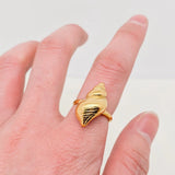 18K Gold Plated Conch Ring