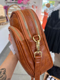 Retro Crossbody Bag (Brown)