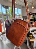 Retro Crossbody Bag (Brown)