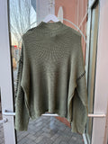 Blanket Stitch Sweater(Olive)