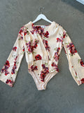 Maya Floral Bodysuit (Cream)