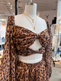 Chiffon Leopard Set