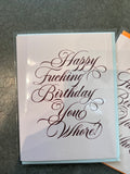 Birthday Whore! Birthday Card