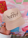 Angel Number 777 Trucker Hat (Tan)