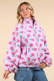 Flower Power Sherpa Pullover