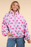 Flower Power Sherpa Pullover