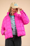 Stormy Puffer Jacket (Fuschia)