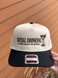 Social Drinking In The Name Of Sports Trucker Hat (Black/Neutral)