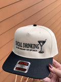 Social Drinking In The Name Of Sports Trucker Hat (Black/Neutral)