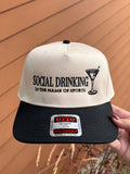 Social Drinking In The Name Of Sports Trucker Hat (Black/Neutral)